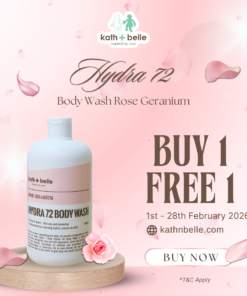 hydra 72 body wash rose geranium