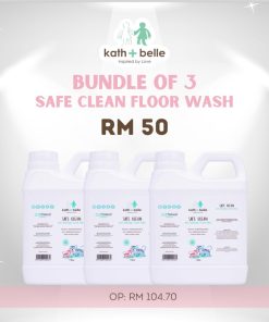 bundle of 3 safe clean floor wash